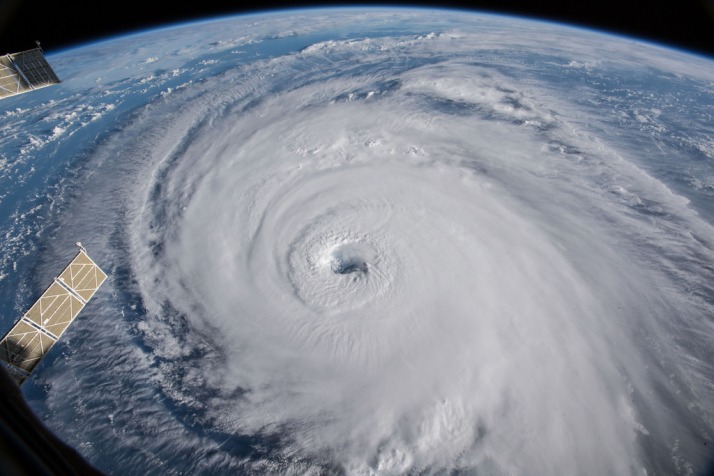 Hurricane florence from space